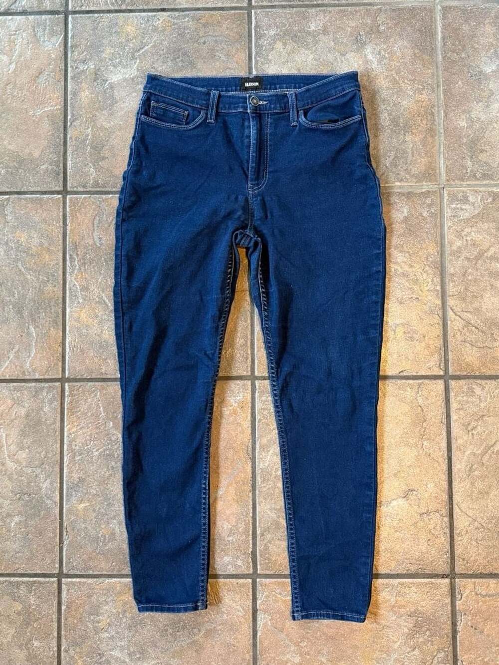 Hudson Blair High Rise Super Skinny Ankle Jeans Size 29 Dark Wash